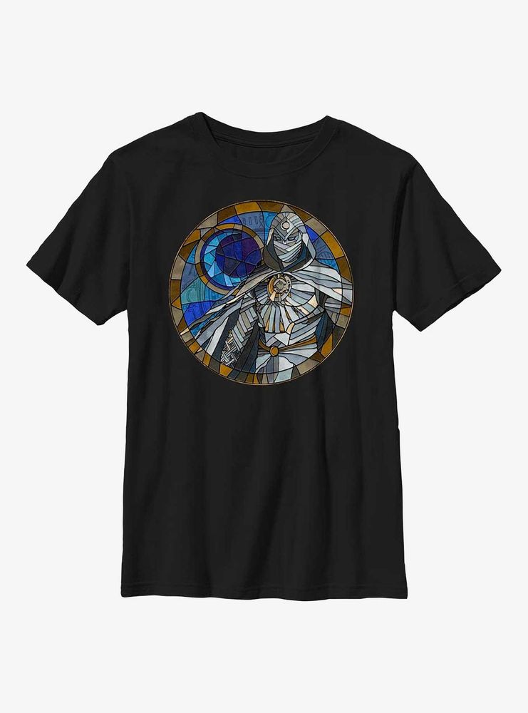 Marvel Moon Knight Stained Glass Youth T-Shirt