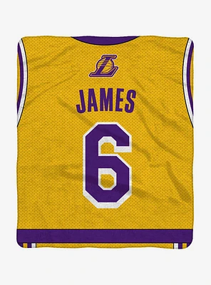 NBA Los Angeles Lakers LeBron James Plush Throw
