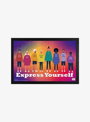 Express Yourself - Identity Framed Poster