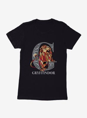 Harry Potter Gryffindor Classic Geometric Letter Womens T-Shirt