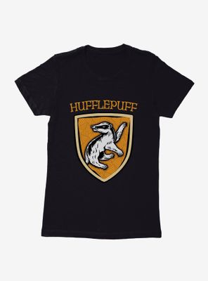 Harry Potter Hufflepuff Modern Geometric Emblem Womens T-Shirt