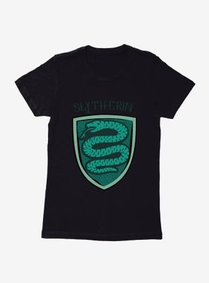 Harry Potter Slytherin Modern Geometric Emblem Womens T-Shirt