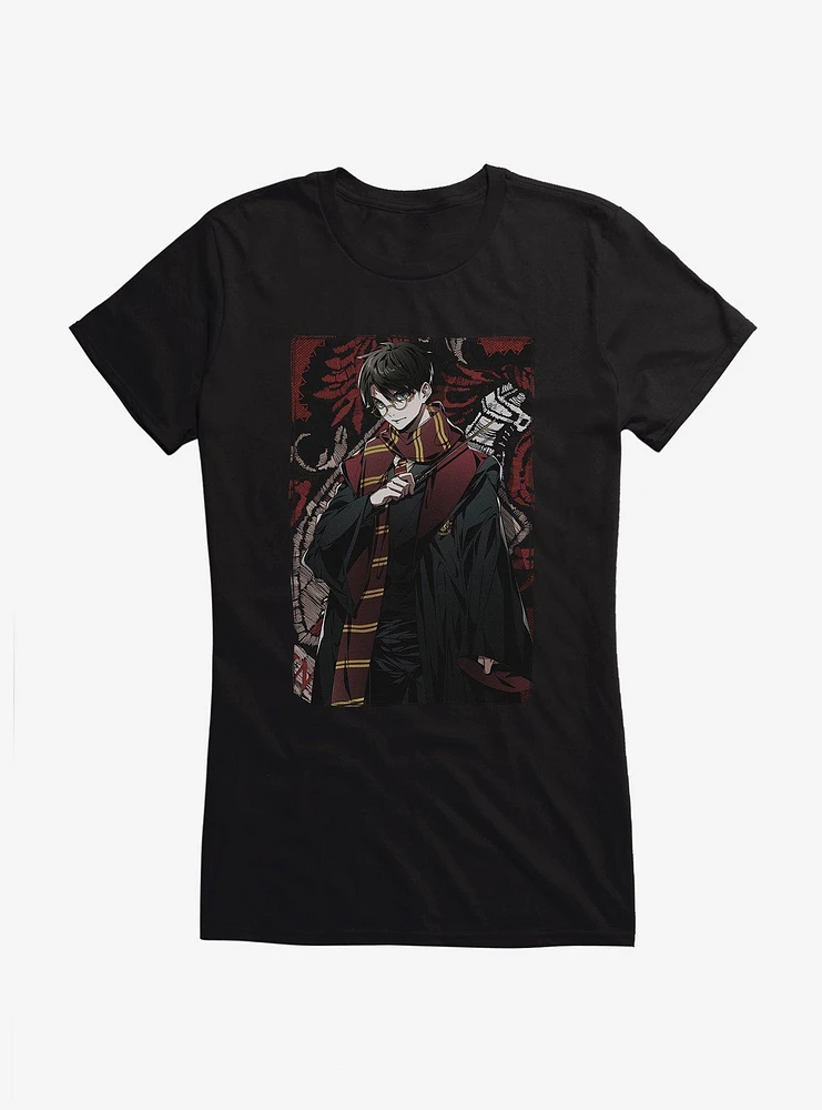 Harry Potter Frame Anime Style Girls T-Shirt