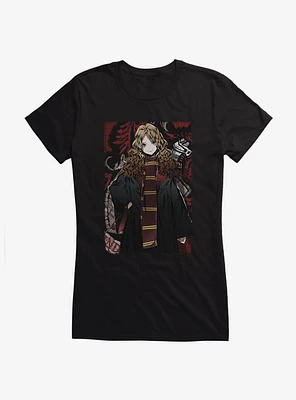 Harry Potter Hermione Frame Anime Style Girls T-Shirt