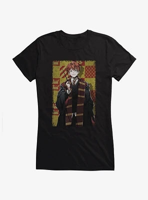 Harry Potter Ron Anime Style Girls T-Shirt