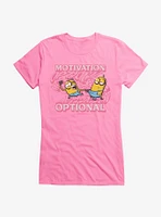 Minions Groovy Motivation Optional Girls T-Shirt