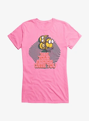 Minions Groovy Take Your Friends Girls T-Shirt