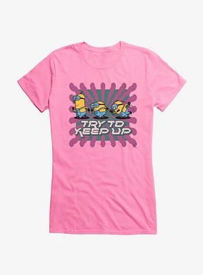 Minions Keep Up Girls T-Shirt