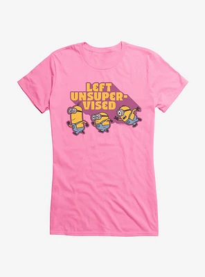 Minions Left Unsupervised Girls T-Shirt