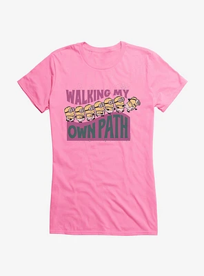 Minions On My Own Path Girls T-Shirt