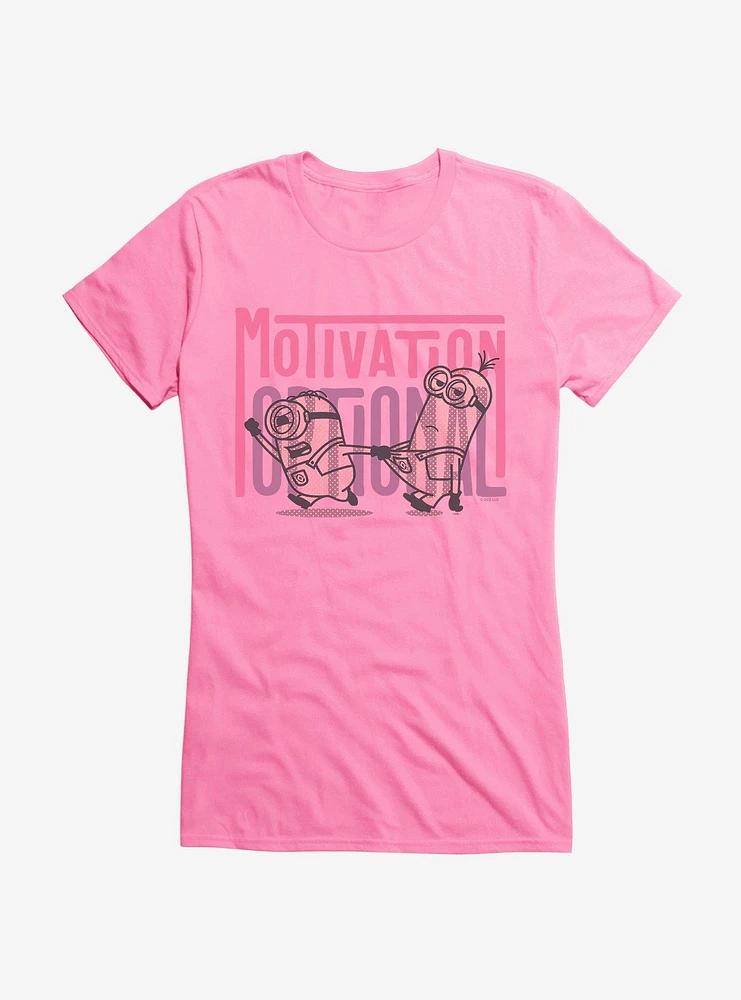 Minions Spotty Motivation Optional Girls T-Shirt