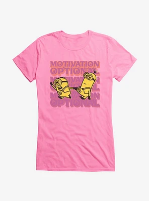 Minions Stuart Motivates Kevin Girls T-Shirt