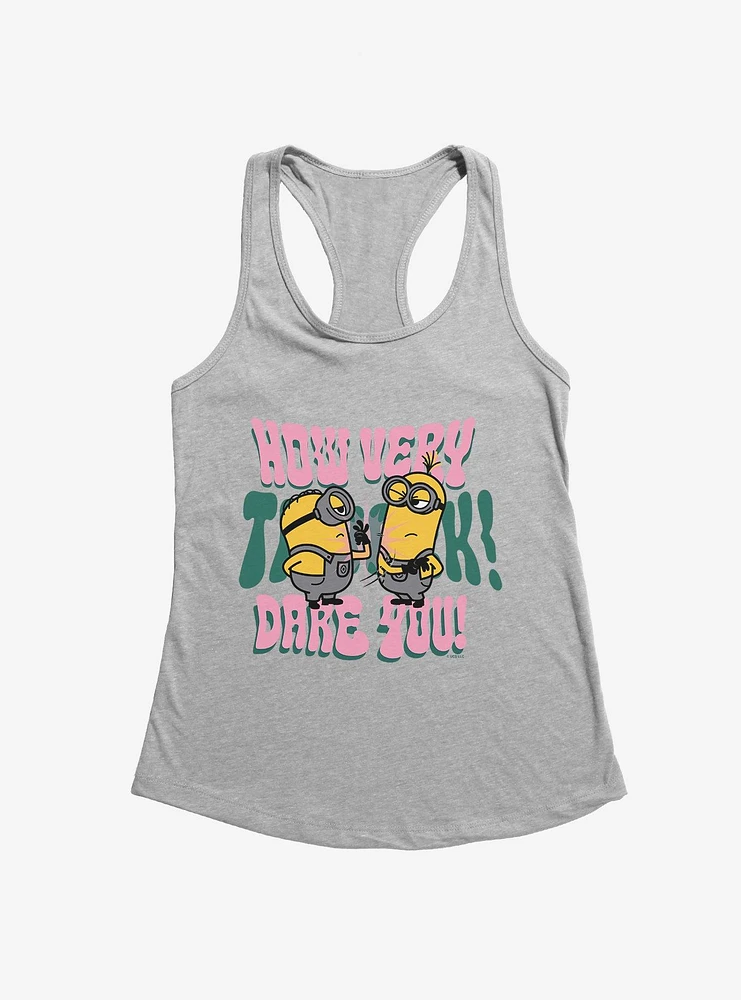 Minions Groovy How Dare You Girls Tank