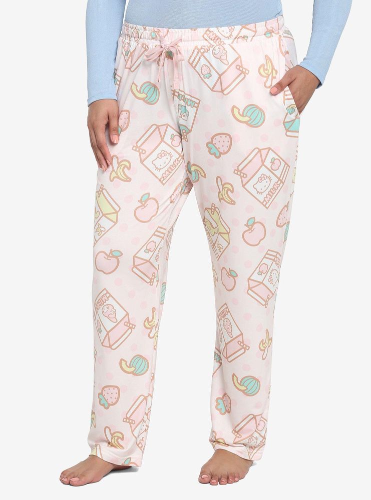 Hello Kitty And Friends Milk Carton Pajama Pants Plus
