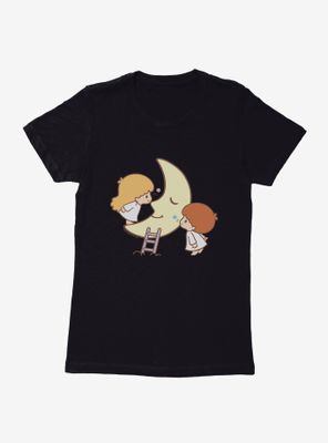 Little Twin Stars Moon Kisses Womens T-Shirt