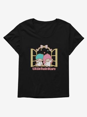 Little Twin Stars Waving Hello Womens T-Shirt Plus