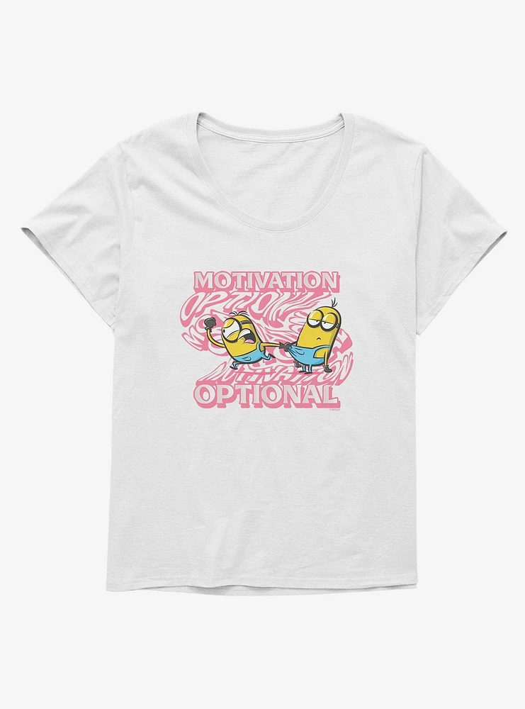 Minions Groovy Motivation Optional Girls T-Shirt Plus