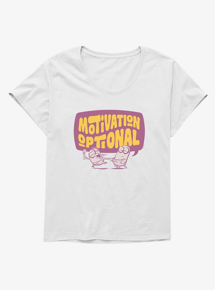 Minions Motivation Optional Girls T-Shirt Plus