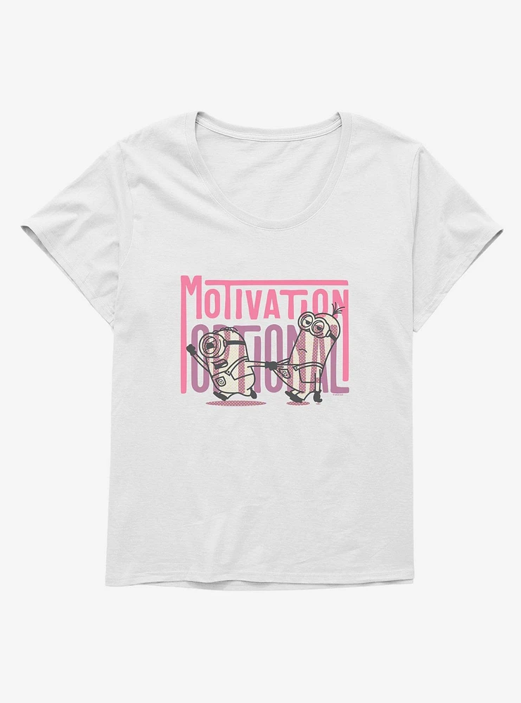 Minions Spotty Motivation Optional Girls T-Shirt Plus