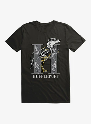Harry Potter Hufflepuff Classic Geometric Letter T-Shirt