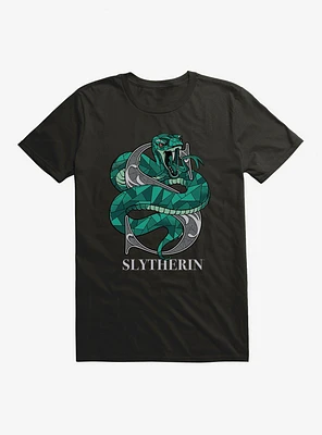Harry Potter Slytherin Classic Geometric Letter T-Shirt