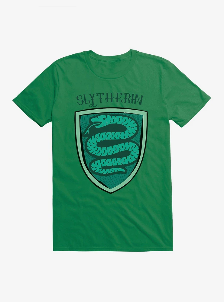 Harry Potter Slytherin Modern Geometric Emblem T-Shirt