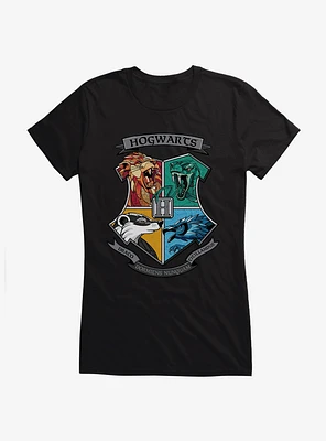 Harry Potter Geometric Crest Girls T-Shirt