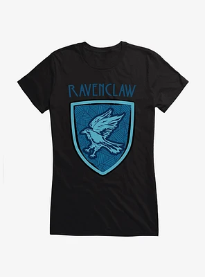 Harry Potter Ravenclaw Modern Geometric Emblem Girls T-Shirt