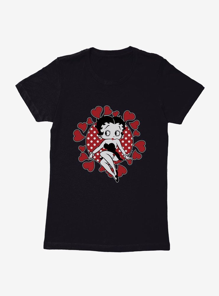 Betty Boop Surrounded By Love Womens T-Shirt