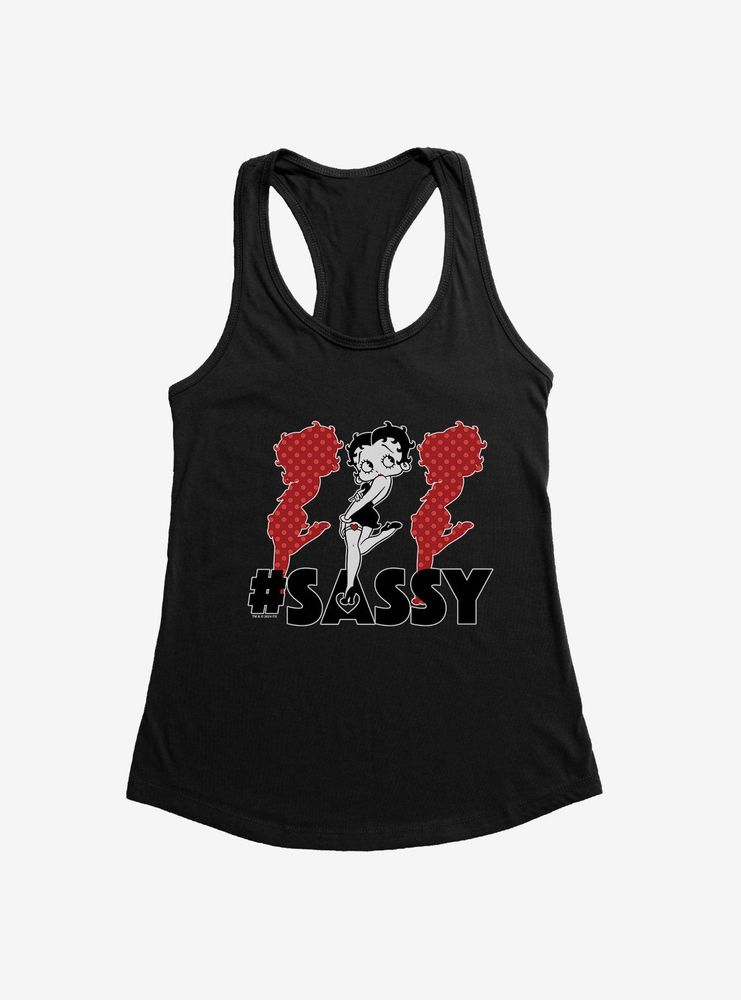 Betty Boop Hashtag Triple The Sass Womens Tank Top