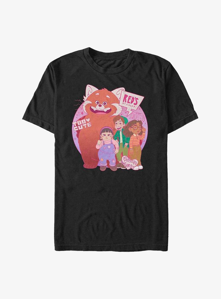 Disney Pixar Turning Red Panda Group T-Shirt