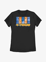 Disney Pixar Turning Red 4Town Spray Blocks Womens T-Shirt