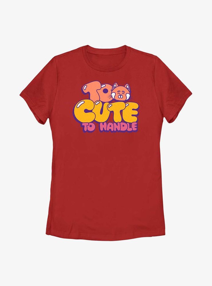 Disney Pixar Turning Red Too Cute To Handle Womens T-Shirt