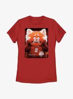 Disney Pixar Turning Red Panda Poster Womens T-Shirt