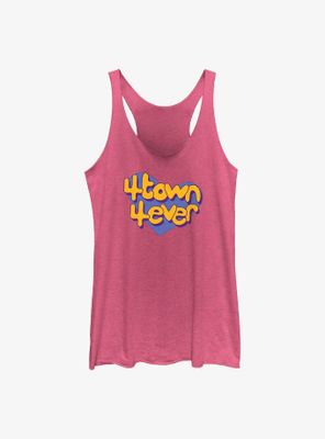 Disney Pixar Turning Red 4Town 4Ever Heart Womens Tank Top