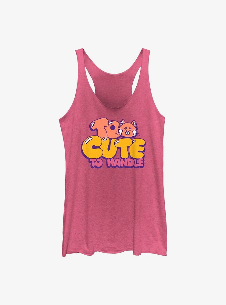 Disney Pixar Turning Red Too Cute To Handle Womens Tank Top