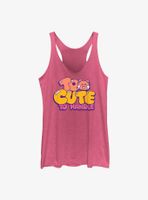 Disney Pixar Turning Red Too Cute To Handle Womens Tank Top