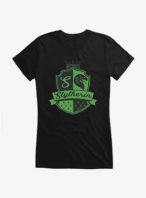 Harry Potter Slytherin House Crest Girls T-Shirt