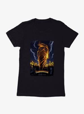 Universal Monsters Frankenstein Lightning Womens T-Shirt