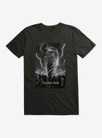 Universal Monsters Frankenstein Black & White Lightning T-Shirt