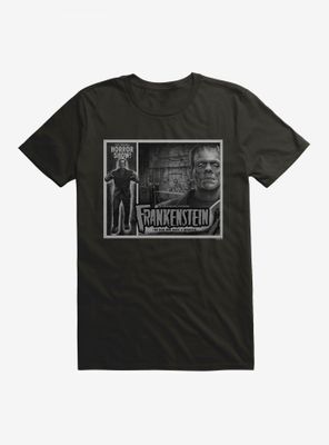 Universal Monsters Frankenstein Black & White The Man Who Made A Monster T-Shirt