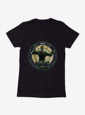 Universal Monsters The Wolf Man Moon Phases Womens T-Shirt