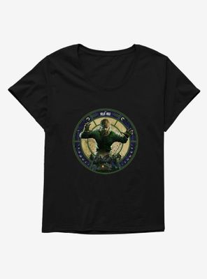 Universal Monsters The Wolf Man Moon Phases Womens T-Shirt Plus