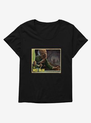 Universal Monsters The Wolf Man Movie Poster Womens T-Shirt Plus