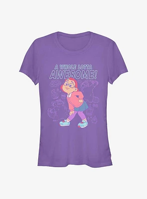 Disney Pixar Turning Red A Whole Lotta Awesome Girls T-Shirt