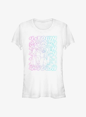 Disney Pixar Turning Red Pastel 4Town Girls T-Shirt