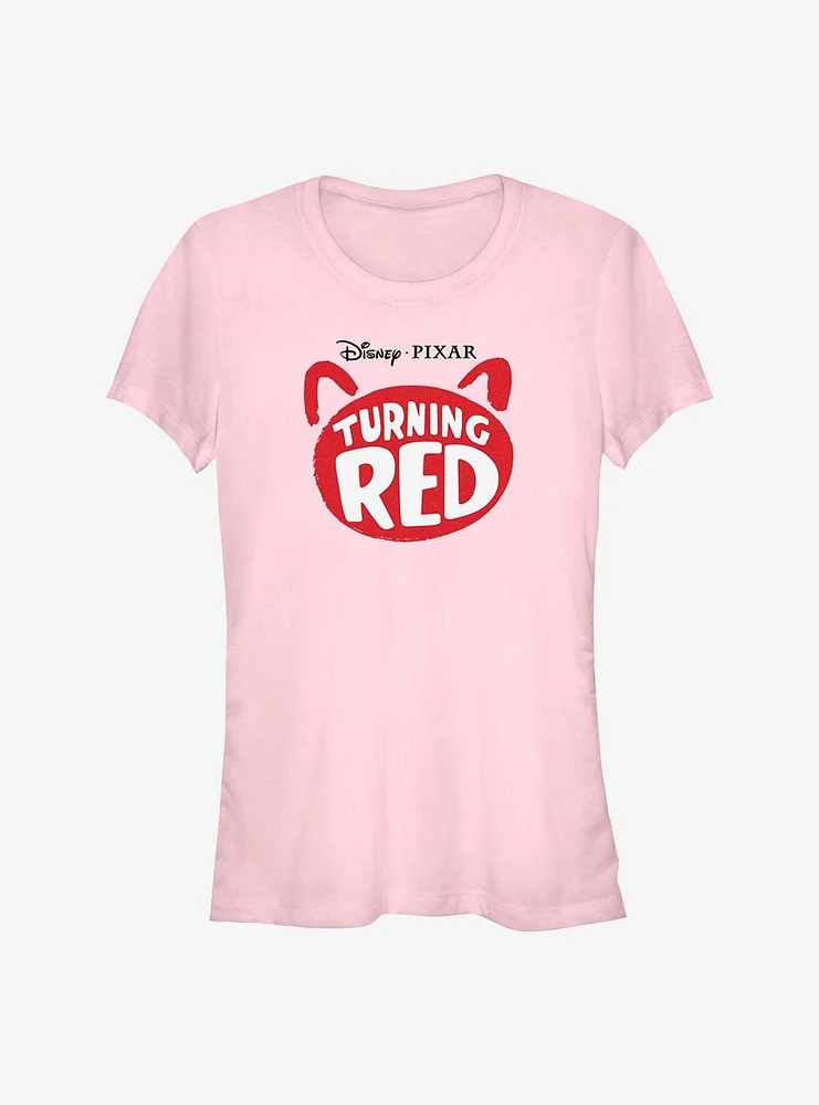 Disney Pixar Turning Red Logo Girls T-Shirt