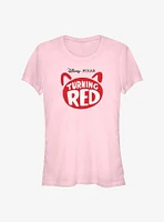 Disney Pixar Turning Red Logo Girls T-Shirt