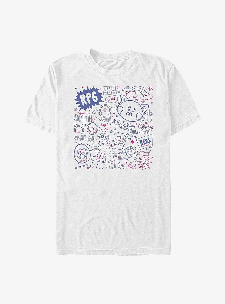 Disney Pixar Turning Red Doodle T-Shirt