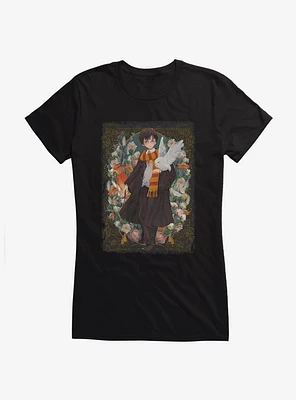 Harry Potter and Hedwig Fantasy Style Girls T-Shirt